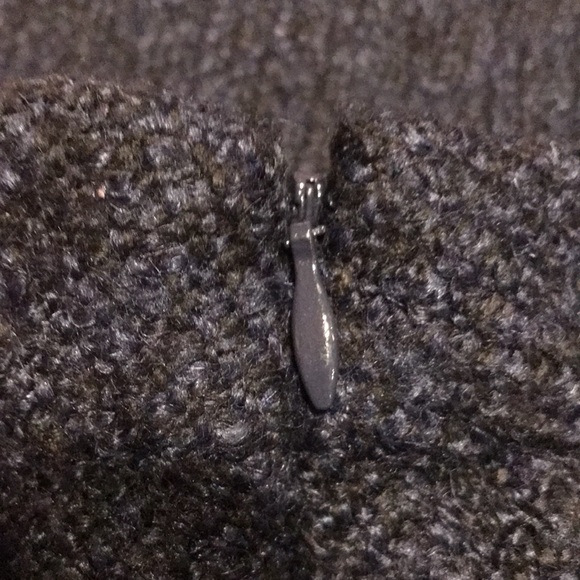 Blue Gap Tweed Zipper In Back  Fabric Mini Skirt Size 10 - Picture 5 of 8